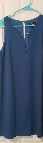 NWT Lulu's Teal Shift Dress - Picture 2 of 4